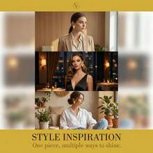 V-Shaped Stud Earrings, Simple And Shiny Gold Earrings, Suitable For Modern Elegant Ladies' Daily Wear, Parties And Anniversary Celebrations. - Multicolor - View 7