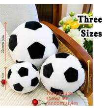 World Cup Football Plush Doll Set - Classic Black And White, Multiple Sizes, Home Decor/Fan Gift/World Cup Merchandise | Soft Squeeze Stress Relief Ball, Classic Black And White Football Doll - 3 Size Options, Bedroom/Desk/Car Decor, Must-Have Fan Collection - Multicolor - View 5