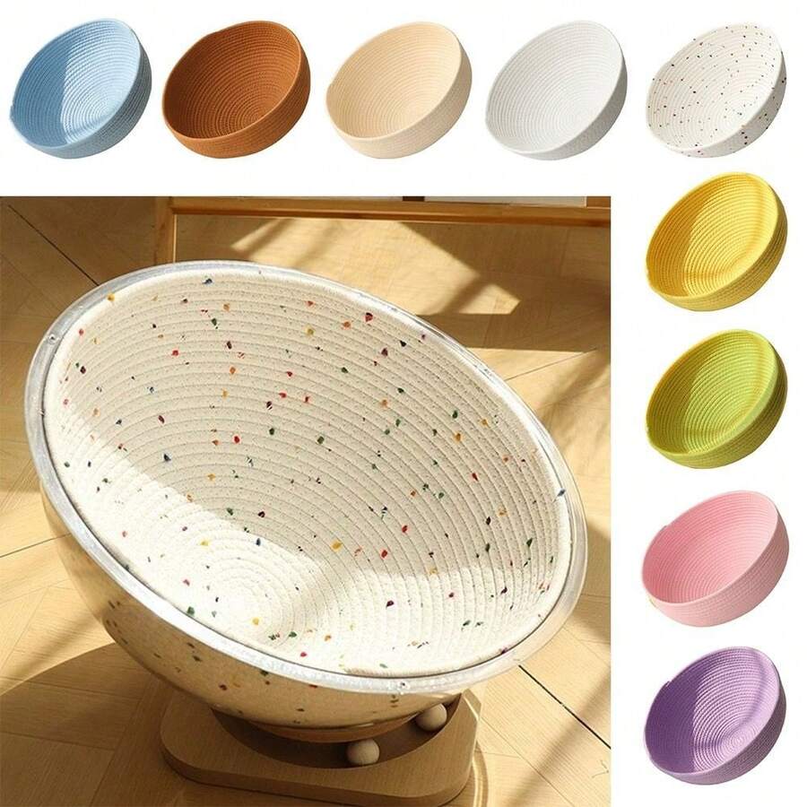 Tấm lót tổ tròn có thể tháo rời, làm bằng dây cotton, khung leo trèo, Spacecrt, đặc biệt ấm áp, chống mài mòn, dễ vệ sinh. - Nhiều màu - Xem 1