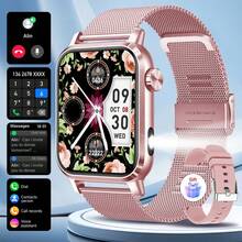 1.85 Inch Square Smart Watch For Men And Women, Full Touch Screen Smartwatch, Fitness Tracking, Wireless Call, LED Flashlight, Multiple Sports Modes, Music Control, Information Push, Remote Camera, Compatible With Android & IOS - 彩色 - 查看 1