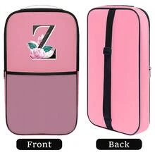 1 túi đựng vợt Pickleball, túi đựng vợt Pickleball in chữ cái đầu từ A đến Z, túi đựng bóng tennis màu đen, túi bảo vệ vợt có khóa kéo, ba lô đựng vợt Pickleball cho nữ, túi đựng vợt tennis. - Hồng - Xem 18