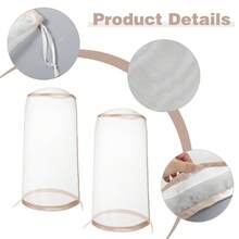 2 chiếc mũ bảo vệ tóc giả, dùng để bảo vệ đầu ma-nơ-canh đội tóc giả khỏi bụi bẩn. - Xem 3