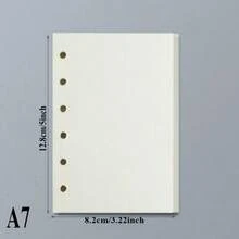 45张A5/A6/A7活页纸，带横线、空白、方格图案，适合DIY和文具用途。 - 45張1套 - 查看 8