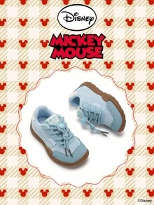 Disney 米奇官方授权联名款 | 一双儿童运动鞋，适合日常、节日、运动和户外活动穿着。穿着舒适贴合脚型，防滑、耐磨、透气。（男童运动鞋、男童板鞋、儿童运动鞋、女童运动鞋、女童板鞋） - 藍色 - 查看 2