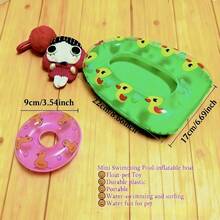 Juego de 4 piezas de juguetes acuáticos para mascotas, que incluye botes inflables y mini aros de natación, adecuados para animales pequeños como hámsters, hurones, tortugas y mascotas de acuario. Artículos de juego acuático divertidos para mascotas, juguetes inflables para mascotas. - Anillo de natación para mascotas - Ver 3
