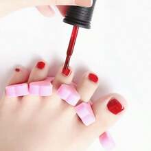 10/50/100片装手指脚趾海绵分隔器，粉色海绵分隔片，美甲工具 - 彩色 - 查看 4