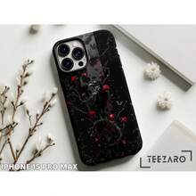 Funda para Teléfono Gótica Raven Rose: Cubierta Protectora Brillante/Mate - Multicolor - Ver 5