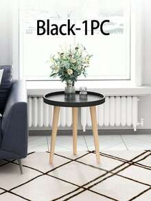 1 件简约实木咖啡桌，沙发边桌，稳固的茶几，适用于客厅、卧室、办公室、家居装饰，四季皆宜，节日礼物 - 彩色 - 查看 15