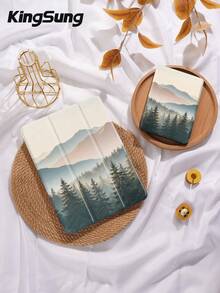 Kingsung Ốp bảo vệ máy tính bảng họa tiết phong cảnh, tương thích với iPad 9.7/10.2/10.5/10.9/12.9/Pro 11, thế hệ thứ 10, Air 8 (M4) 2026 (11 inch), Air 8 (M4) 2026 (13 inch), tương thích với Samsung Galaxy Tab S6 Lite 10.4 inch, tương thích với Kindle Paperwhite thế hệ thứ 12 2024, Kindle thế hệ thứ 11 2022, màu Clara, chống rơi vỡ mềm mại, chân đế thông minh/tự động bật/tắt màn hình. - Nhiều màu - Xem 9