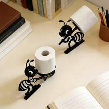 独立式蚂蚁造型纸巾架装饰品，趣味动物卷纸巾架，可爱立式餐巾纸架 - 彩色 - 查看 6