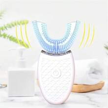 Adult Automatic Electric Toothbrush, 360° Oral Cleaning, Teeth Whitening, USB Rechargeable, 400mAh Battery, U-Shaped Brush Head, Suitable For Travel Or Home Use - Multicolor - View 13