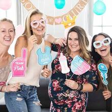 30 piezas Accesorios para fotos de fiesta de revelación de género - A - Ver 10