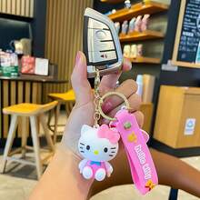 SANRIO 1 chiếc móc khóa hoạt hình, phụ kiện trang trí túi xách dễ thương, móc chìa khóa xe hơi. - Nhiều màu - Xem 10