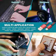 60W USB Type-C 数据线，适用于智能手机快充，采用长尼龙编织设计。这款 USB-A 转 USB-C 充电线兼容 17/16 Pro Max/15 系列、Pro、Air/5 以及 Galaxy S22、S21、S20 Ultra。 - 彩色 - 查看 4