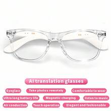 AI智能眼镜，具备实时翻译、语音通话、无线音乐、音乐播放、集成AI助手等功能，是男女的理想礼物——这款智能眼镜拥有AI驱动功能、无线音频和免提通话功能。 - 查看 5