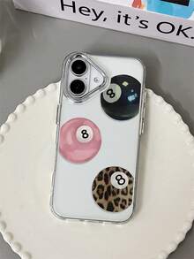 1pc Leopard Print Phone Case Compatible With Apple 17/16/15/14/13/12/11/XSMAX/X/XS/XR/7PLUS/8PLUS/7/8 - Multicolor - View 2