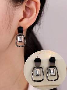 1对女士耳环，优雅奢华设计，时尚百搭，适合作为礼物和日常佩戴 - 耳環耳環 - 查看 2