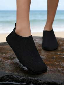 Men's And Women's Quick-Drying Water Shoes | Non-Slip Beach Socks | Portable Barefoot Water Sports Socks (Suitable For Swimming And Surfing) - 黑色 - 查看 6