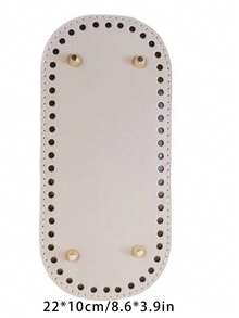 3 piezas Kit de fabricación de billetera DIY, incluye cadena, base de bolso de cubo de cuero PU y correa para el hombro, accesorios de bolso de ganchillo - Multicolor - Ver 20