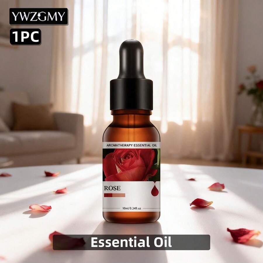 Aceite esencial con aroma a rosa, apto para difusor de aromas, máquina de aromas, piedra aromática, madera aromática, fragancia de larga duración, natural, fresca, para hotel, decoración del hogar y dormitorio, reuniones familiares, creación de ambiente, sala de estar, dormitorio, baño, oficina, Navidad, Halloween, Día de la Madre, Pascua, Acción de Gracias, aniversario, regalo de cumpleaños, regalo de graduación, regalo del Día de San Valentín, suministros para bodas, fiesta, cita, regalo para amigos - Aceites esenciales florales y herbales en gotero - Ver 1