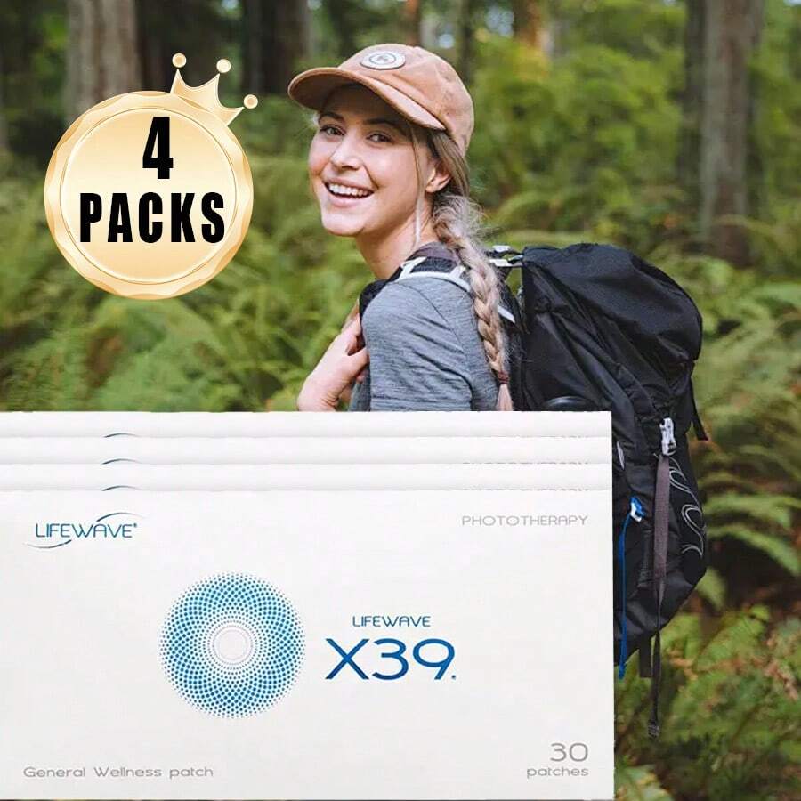 3pcs LifeWave X39 Patches - Supports Improvements Of Strength And Stamina,Body Care - Supports Improved Exercise Performance - No Or Stimulants - Innovative Patch Technology For Enhanced Wellness -30 Pieces Per Piece For A Total Of 90 Pieces,Keep Your Body Healthy And Rejuvenate You,Can Be Used Both Morning And Evening,Halloween Gift. - 4pcs - 查看 1