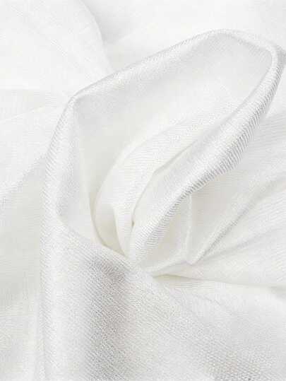 1pc Handmade DIY White Solid Color Knitted Fabric, Four-Way Stretch Soft And Easy To Cut, Clothing Lining, Dress Interlining Material
