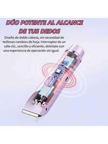 Depiladora Para Mujer Zona Intima,Afeitadora eléctrica y recortadora de vello corporal 2 en 1, recargable por USB, afeitado indoloro, uso en seco y húmedo, cuchillas de acero inoxidable, apto para piernas, línea del bikini, axilas - regalo de vacaciones, herramienta de belleza, diseño elegante, construcción resistente,vibradores sexuales mujer. - Morado - Ver 7