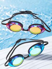 Bán sỉ kính bơi thi đấu dành cho người lớn, độ phân giải cao, chống sương mù, chống tia UV, kính bơi mạ điện, thiết bị bơi lội chuyên nghiệp, chống thấm nước, chống sương mù, kính bơi độ phân giải cao. - Nhiều màu - Xem 1