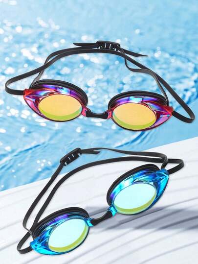 Adult Competition Swimming Goggles Wholesale, High-Definition Anti-Fog, UV Protection, Electroplated Swimming Goggles, Professional Swimming Equipment, Waterproof, Anti-Fog, High-Definition Swimming Goggles