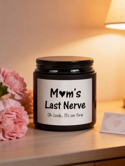 1pc Unique Mother's Day Gift, Valentine's Day, Birthday Gift For Mom From Daughter/Son, Lavender Scented Soy Wax Candle
