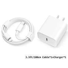 四合一套装：30W 美规墙式充电器适配器 + 100cm Type-C 转 Lightning 数据线，快速充电配件套装，兼容 14/13/12/11 Pro Max Plus 及系列 - 美規A型插(110-127V) - 查看 9