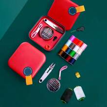 Simple Button Sewing Kit Set Sewing And Mending Tools Portable Multi-Functional Sewing And Thread Storage Box - Bột B - Xem 2