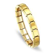 1pc Stainless Steel Elastic Fashion Hiphop Bracelet, DIY Modular, Adjustable & Detachable, Suitable For Friends, Sisters, Women, Best For Daily Wear - Multicolor - View 6