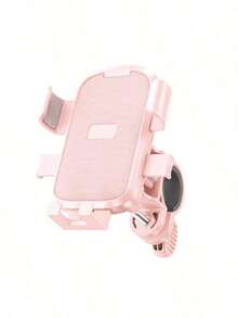 Bicycle/Motorcycle Phone Navigation Holder, Courier Phone Holder, Automatic Locking Electric Bicycle Riding Holder - Pink - View 5