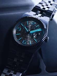 PAGANI DESIGN PAGANIDESIGN Japan MIYOTA 8215 Mechanical Watch Men Stainless Steel Automatic Sapphire Glass Rose Gold Luminous Waterproof Wristwatch PDYS027 - 銀色 - 查看 3