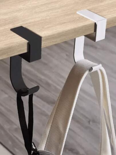 Gancho creativo para mochila, gancho colgante móvil para bolsas para escritorio de oficina, bandeja de borde de escritorio hecha a mano, soporte lateral para teléfono, gancho negro para bolsa de estudiante, almacenamiento y organización de escritorio, temporada de regreso a clases, regalo festivo, gancho para bolsa de trabajo
