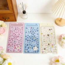新款水晶环氧树脂贴纸，可爱卡通果冻造型3D贴纸，适用于剪贴簿、手账、社交媒体 - 彩色 - 查看 1