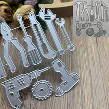 Metal Cutting Dies, Handmade DIY Paper Card Making Tools, Scrapbooking Embossing Template (Tools) - Silver-white - View 4