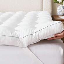 Extra Thick Mattress Pad Cover For Back Pain, Mattress Topper Cooling Mattress Protector With 8-21 Inch Deep Pocket, Overfilled Down Alternative Filling - 淺灰色 - 查看 8