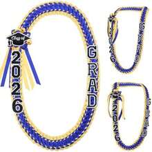 Class Of 2026 Double Braided Ribbon Graduation Necklace, Handmade Woven Graduation Lei Honor Cord, Elegant Satin Academic Garland Accessory For Ceremony Outfit, St. Patrick's Day Lucky Grad Gift, Perfect Easter Spring Keepsake & Party Favor For High School College Students & BFF - Đỏ và đen - Xem 8