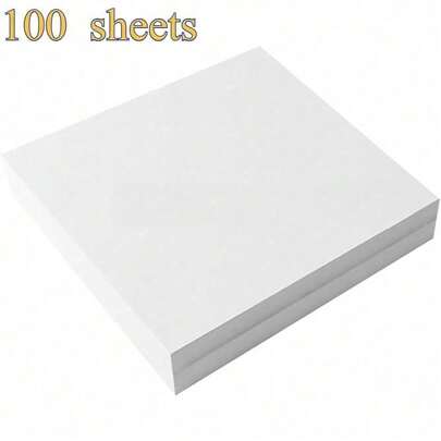 100pcs 8"X8" / 10"X12" Pre-Cut Medium Weight Embroidery Backing, Suitable For Machine Embroidery And Hand Sewing, Fits 4"X4" And 6"X6" Embroidery Hoops