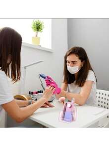 BUCICE Máy mài móng mini và hộp đựng, dụng cụ làm móng nghệ thuật chuyên nghiệp, giá đỡ và hộp trưng bày mũi khoan mài móng. - Nhiều màu - Xem 7