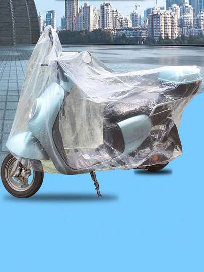 Disposable Electric Scooter Dust And Rain Cover, Motorcycle Raincoat, Outdoor Waterproof Cover For Electric Bikes And Bicycles, Suitable For Rainy Days