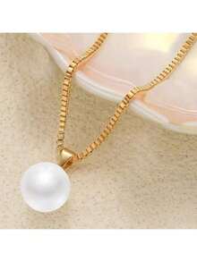 Bộ trang sức 3 món bằng thép không gỉ, gồm dây chuyền và bông tai. Dây chuyền ngọc trai giả cổ điển thanh lịch được trang trí bằng cánh hoa hồng pha lê, phù hợp cho phụ nữ đeo hàng ngày/dự tiệc, món quà lý tưởng cho Ngày của Mẹ và Ngày Valentine. - Nhiều màu - Xem 9