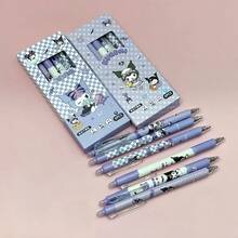SANRIO 6支/套卡通可擦笔，高品质Kumimoku按压式笔，ST笔尖，适合学生使用 - 中性可擦筆 - 查看 2