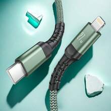 BinBoom 【MFi认证】27W USB-C 转 Lightning 快充充电器，快充长 Lightning 数据线，高速传输 USB 充电线，适用于 14/13/12/11 Pro Max/XR/XS/X/8/7/6Plus - 多色1 - 查看 7