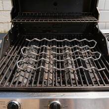 1pc Hot Dog Holders For Grilling, BBQ Sausage Roller Rack, Hot Dog Roller Sausage Roller Rack, Sausage Roll Rack Stainless Steel BBQ Hot Dog Rack, 8 Sausage Holder & Roller - 1pc - View 8