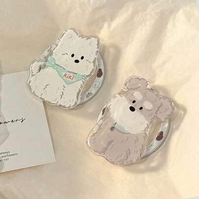 Soporte magnético para teléfono con diseño de cachorro de dibujos animados, adsorción fuerte y único