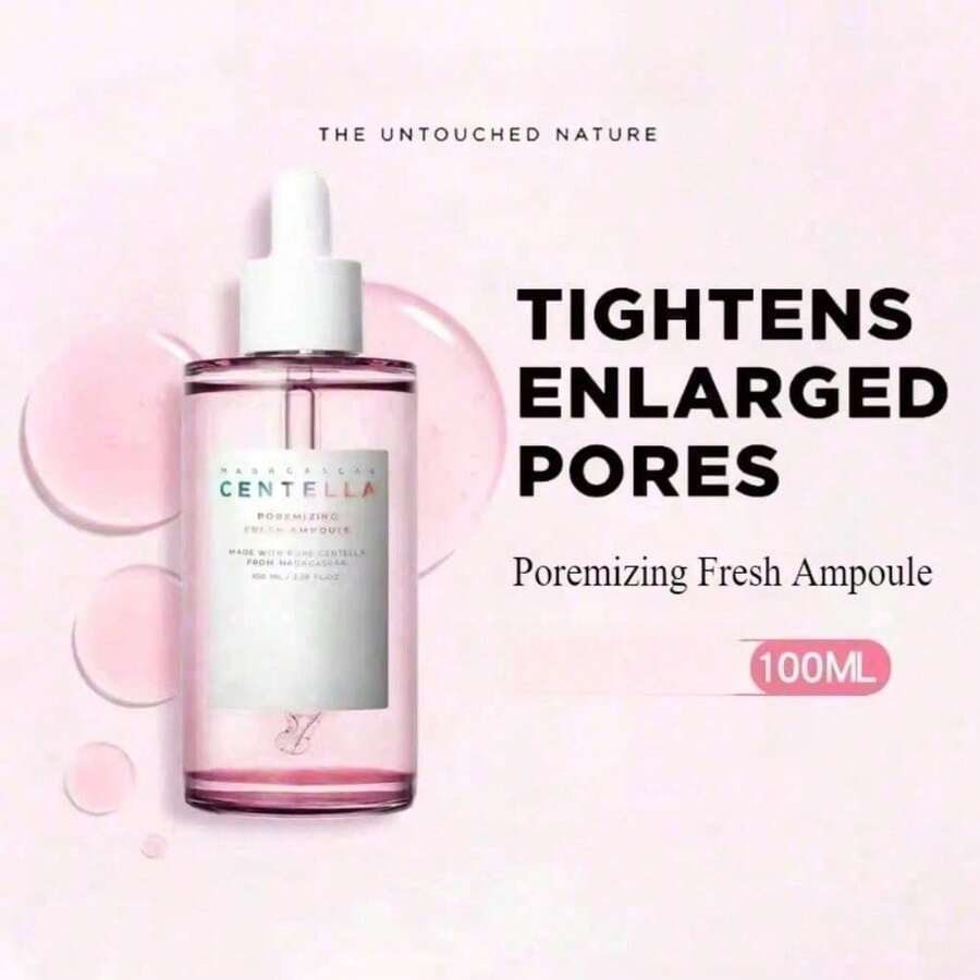 Madagascar Centella Asiatica Ampoule Essence Pore-Refining Refreshing Ampoule | Soothes And Moisturizes | Suitable For Oily And Combination Skin, Hydrates And Moisturizes Skin - Hyaluronic Acid - 查看 1