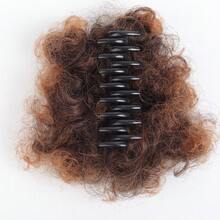 4 Inch Synthetic Hair Scrunchie Ponytail, Detachable African Natural Fluffy Curly Hair Bun - Dark Brown - View 17